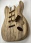 Preview: Body Black Korina Prime Strat 1-pc - shaped & sanded